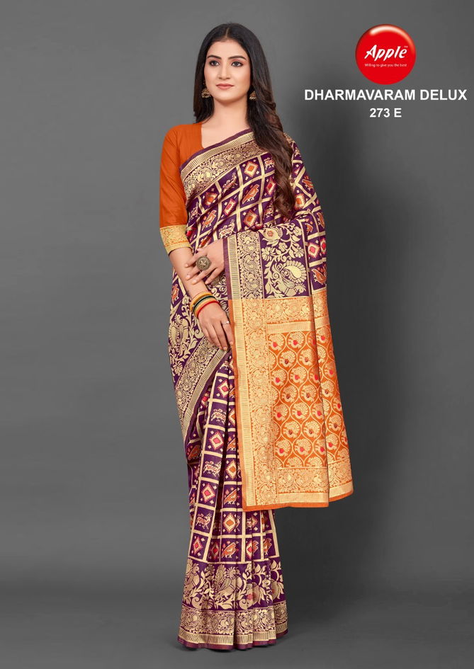 Apple Dharmavarm Delux 273 Regular Wear Wholesale Printed Designer Sarees


